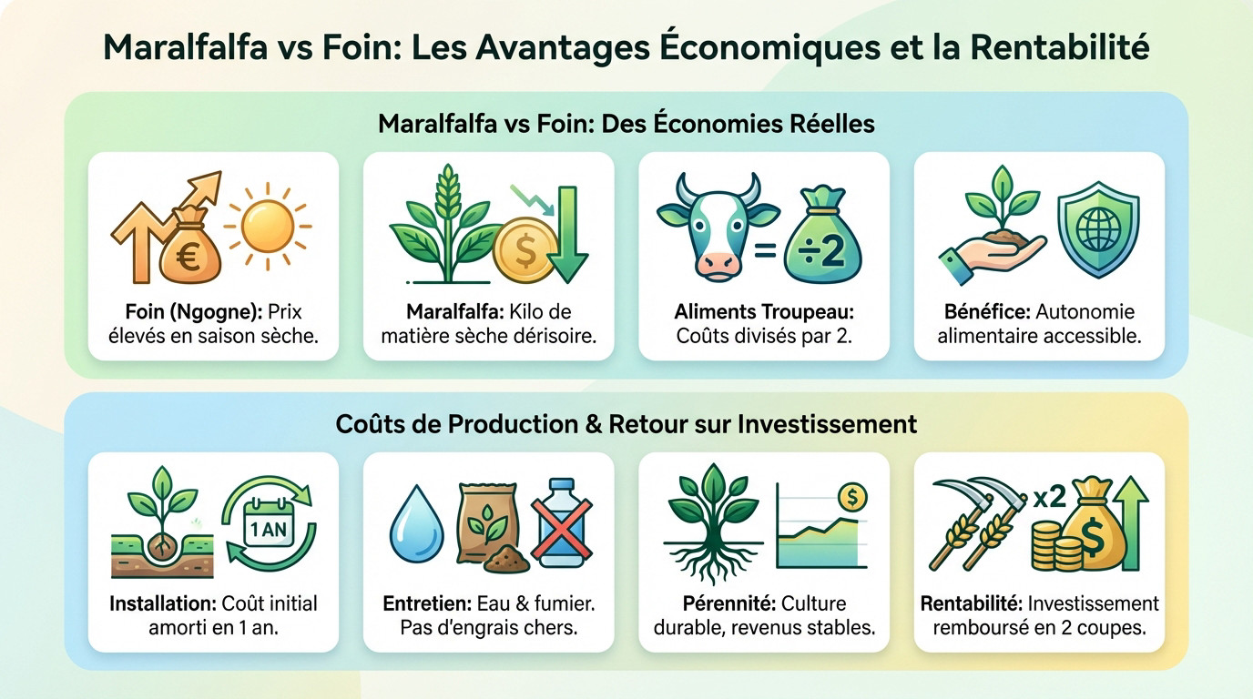 Comparaison de la rentabilité économique entre le Maralfalfa et le foin au Sénégal
