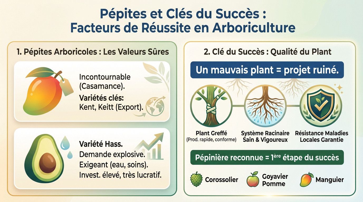 Facteurs clés de succès pour un verger rentable au Sénégal : choix de l'espèce et qualité du plant